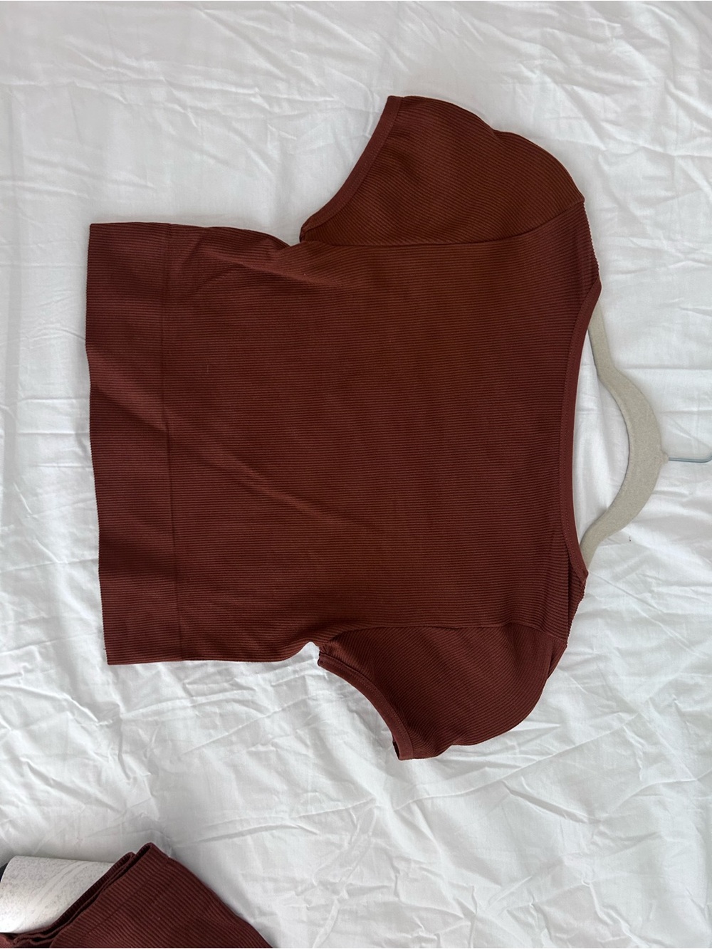 Target Ribbed Workout Set - Rust Brown - Picture 3 of 6